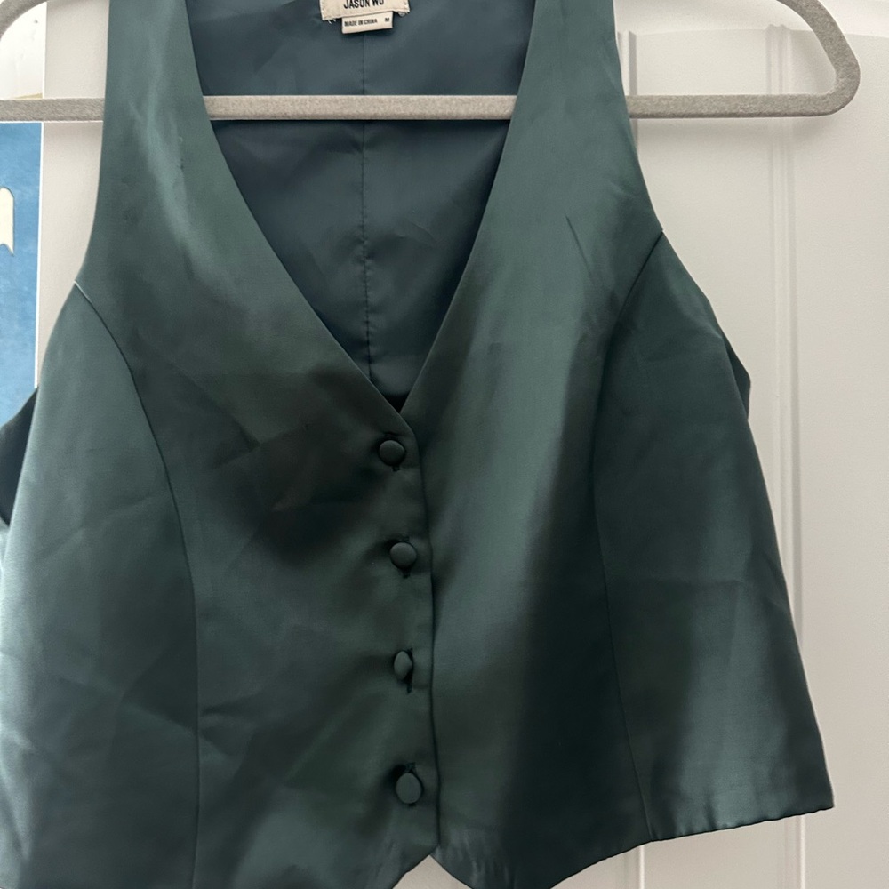 Jason Wu Teal Sleeveless Vest